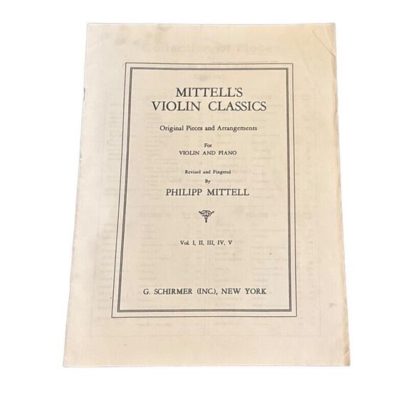 Mittell's Violin Classics Original Pieces & Arrangements Piano Sheet Music READ - Picture 1 of 8